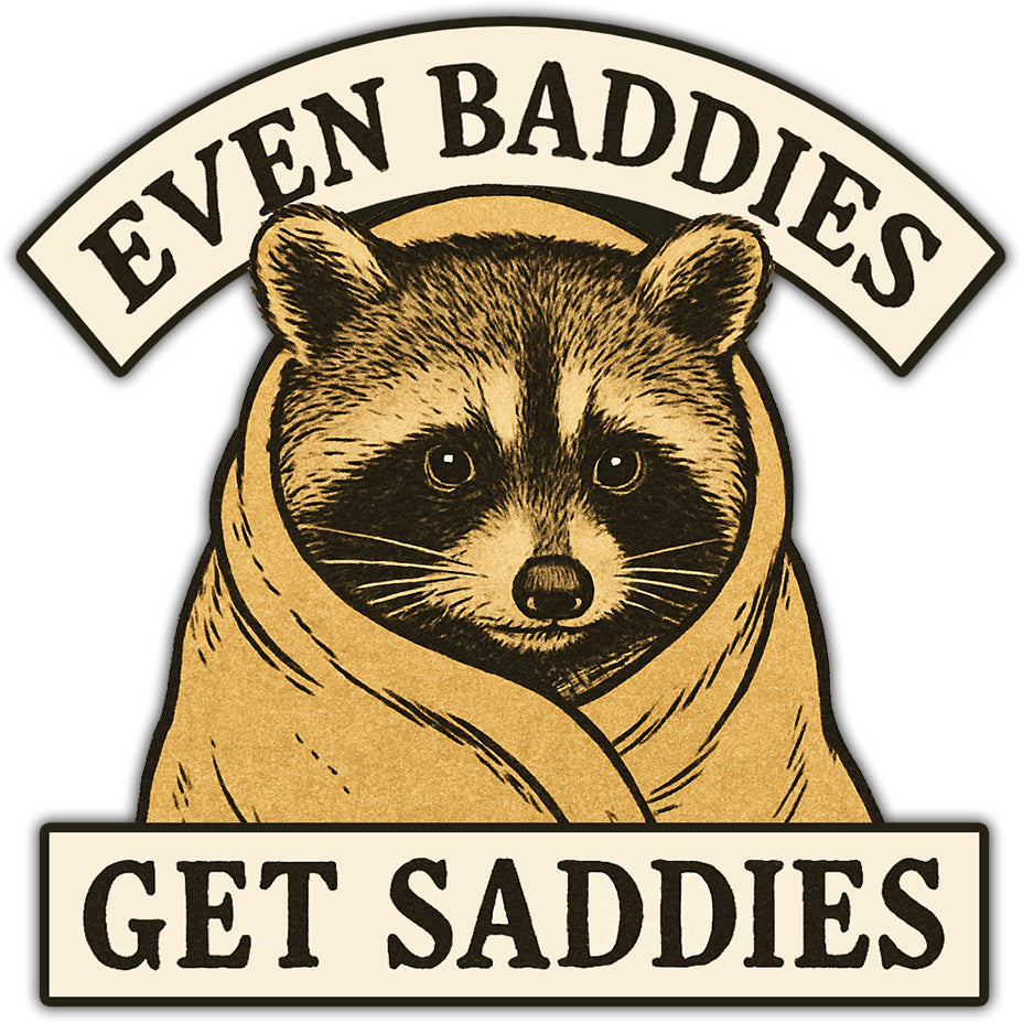 Even Baddies Get Saddies Car Magnet