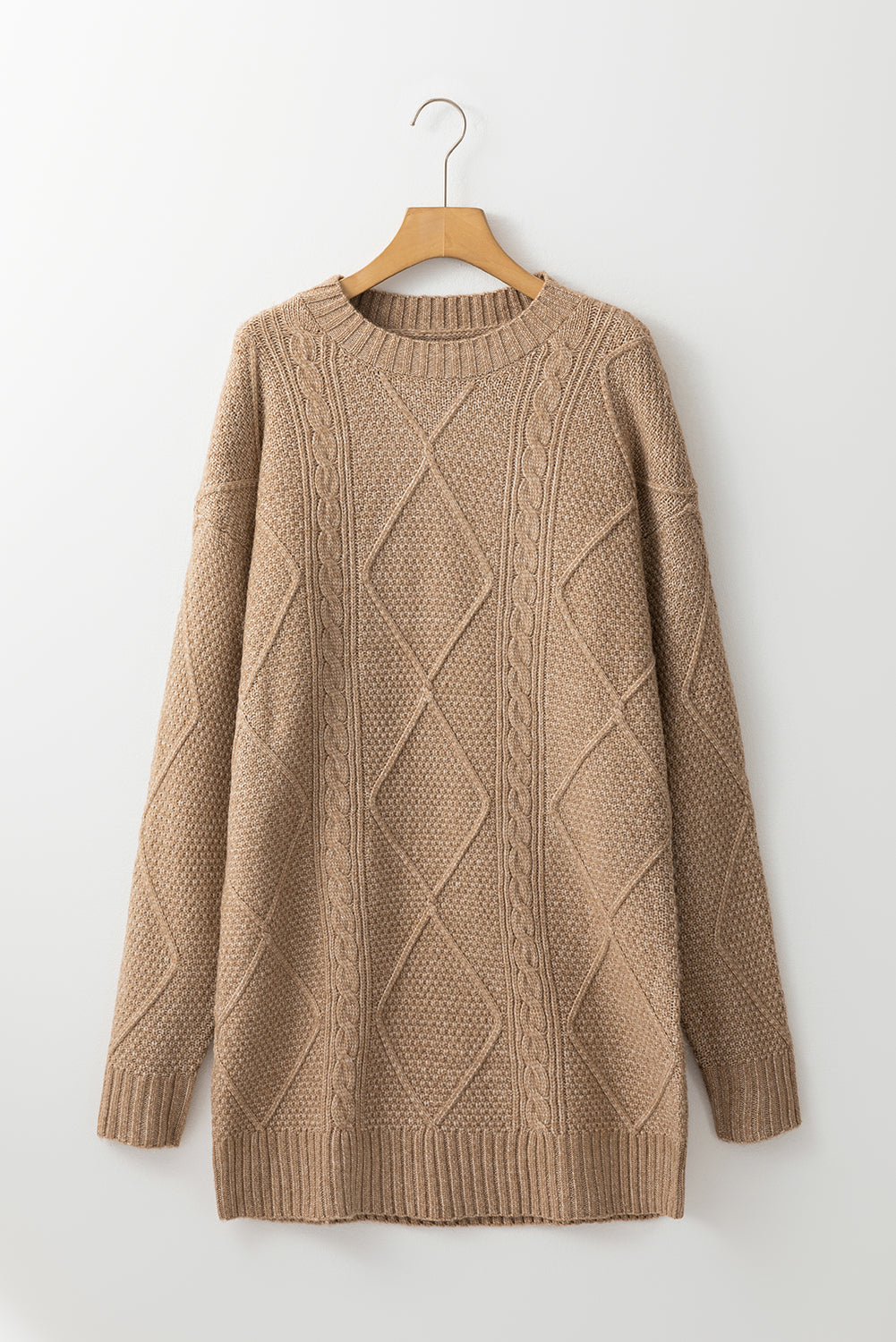 Cable Knit Sweater Dress