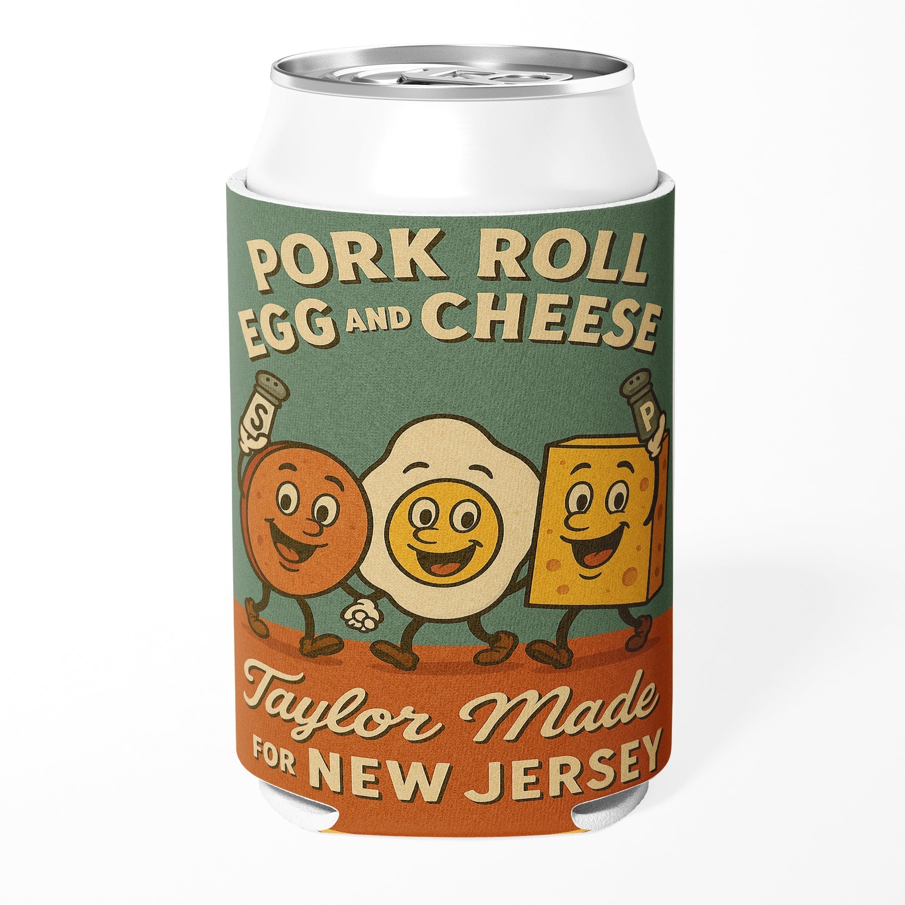 Pork Roll Egg and Cheese Taylor Made Can Cooler