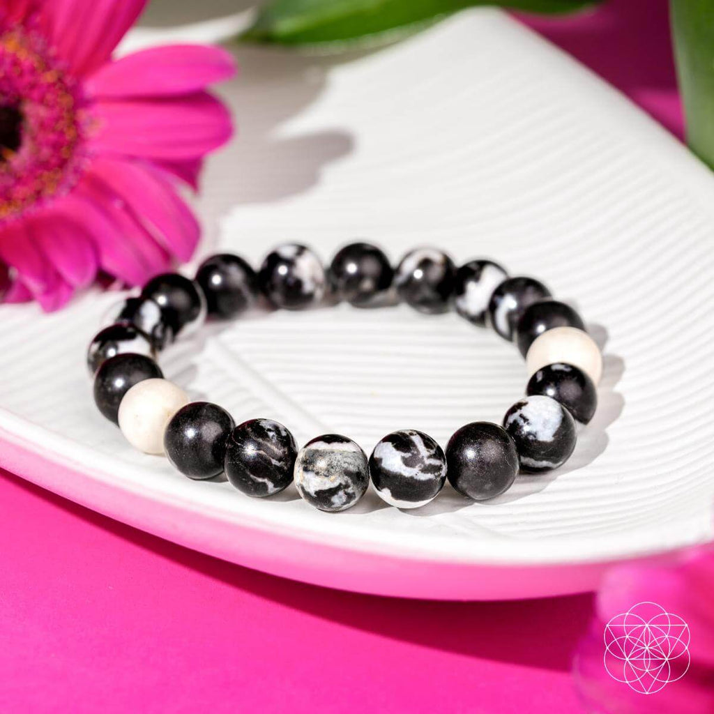 Permission to Pause - The Zebra Jasper Bracelet